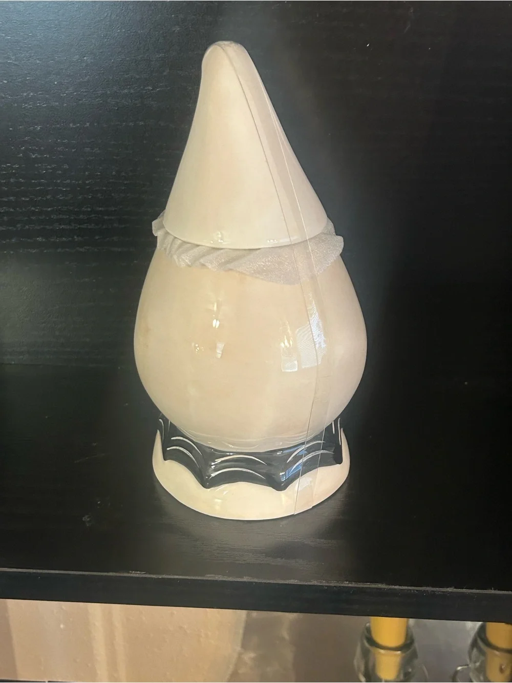 White Johanna Parker Ceramic Ghost Holiday Figurine - Decorative container